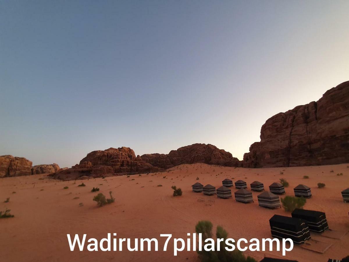 7 Pillars Camp & Jeep Tour In Wadi Rum Desert מראה חיצוני תמונה
