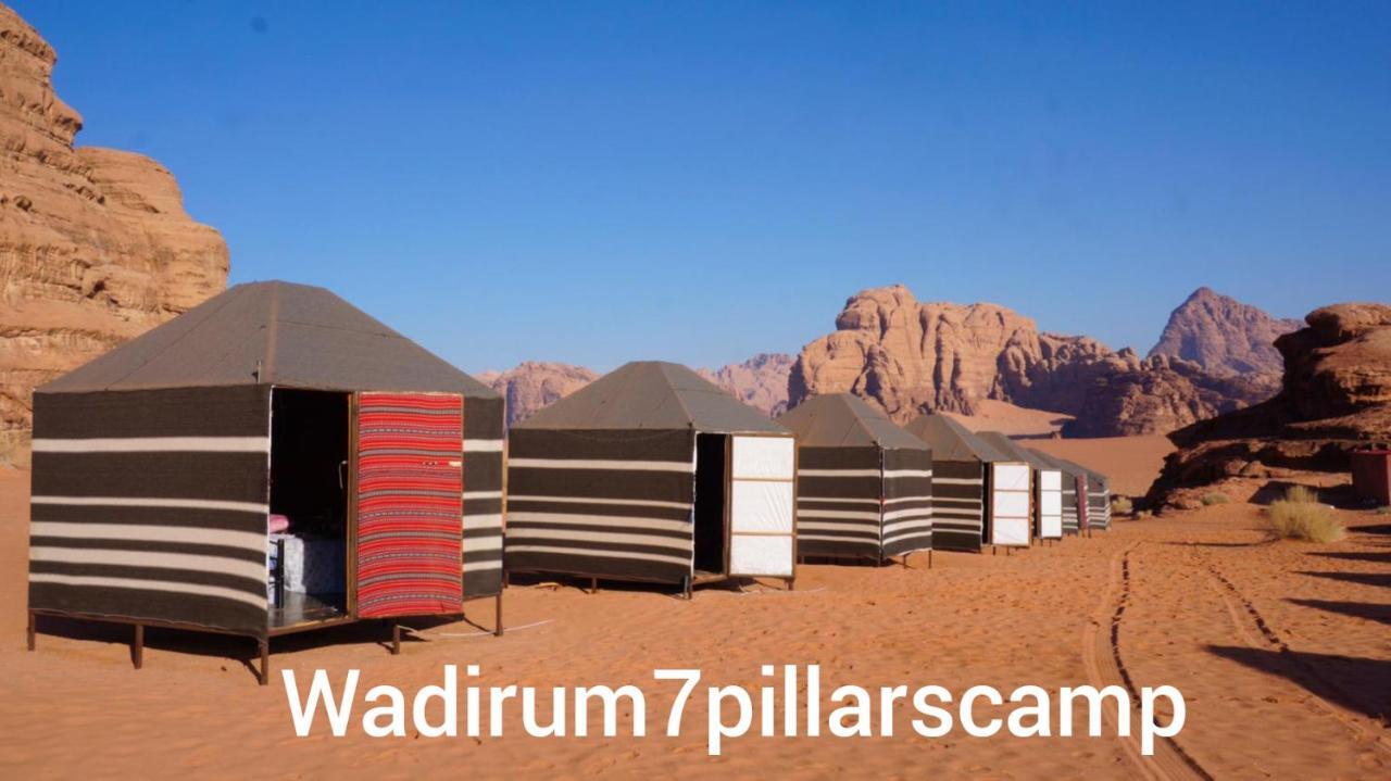7 Pillars Camp & Jeep Tour In Wadi Rum Desert מראה חיצוני תמונה